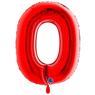 Giant Number Balloon Red