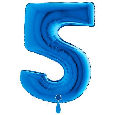 Giant Number Balloon Blue