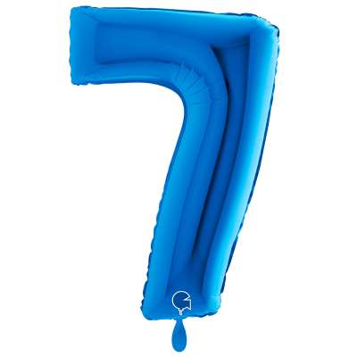 Giant Number Balloon Blue