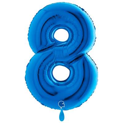 Giant Number Balloon Blue