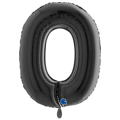 Giant Number Balloon Black