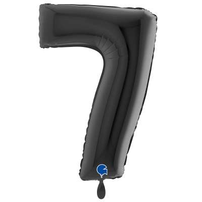 Giant Number Balloon Black