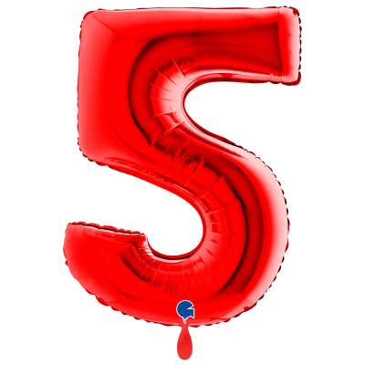 Giant Number Balloon Red