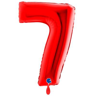 Giant Number Balloon Red