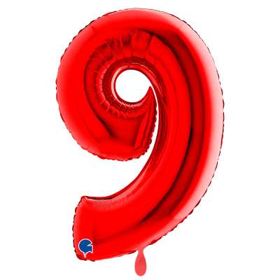 Giant Number Balloon Red