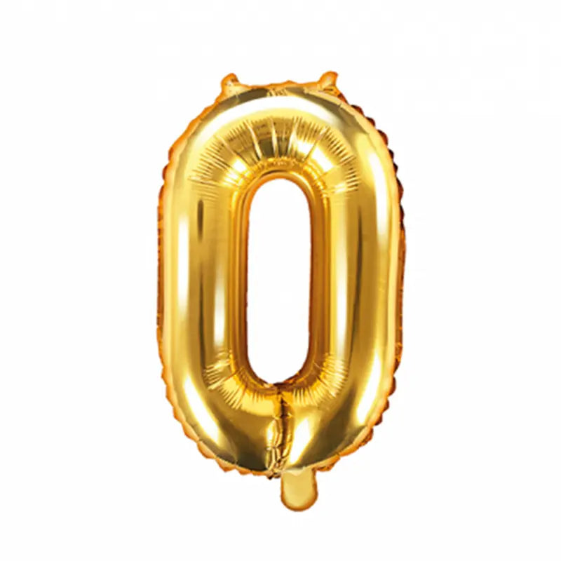 Giant Number Balloon Gold