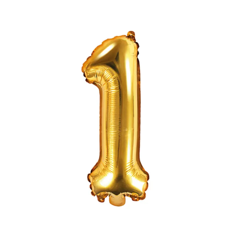 Giant Number Balloon Gold