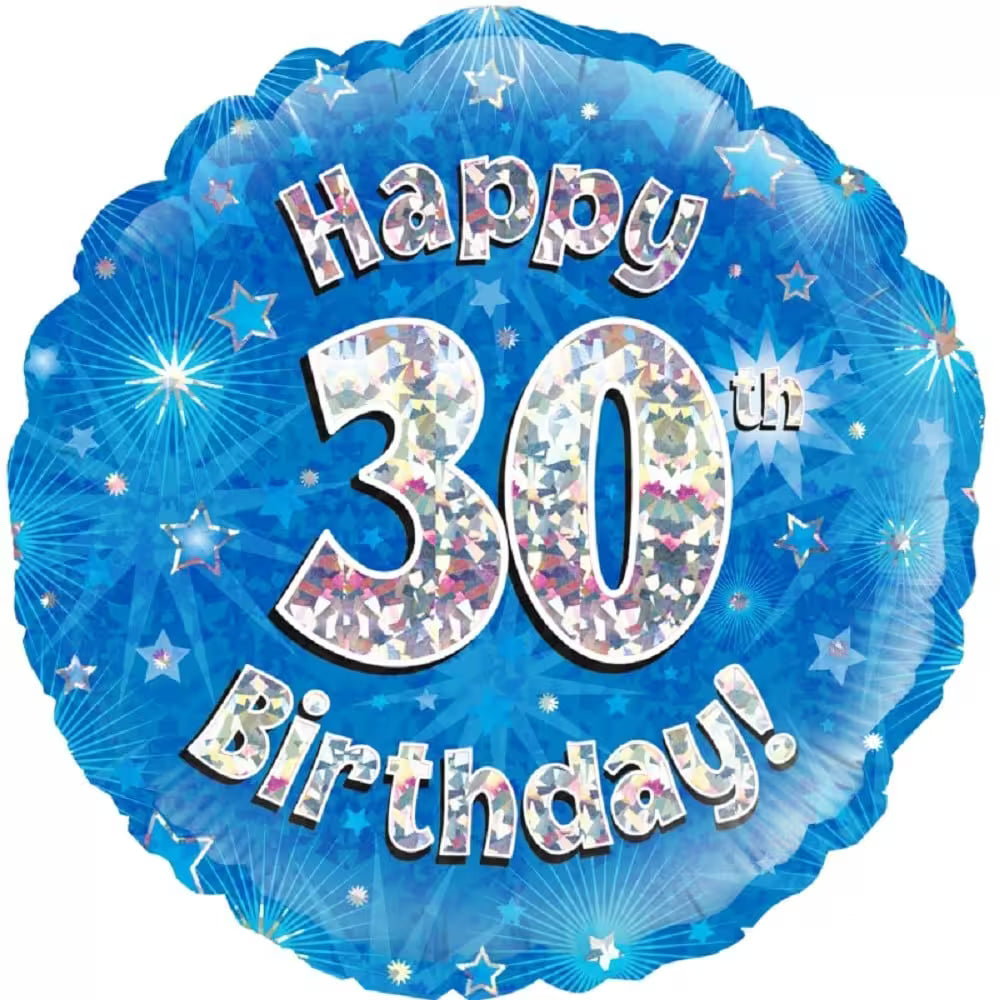 Happy Birthday Blau Holographic