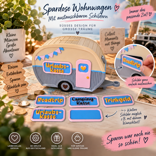 Spardose Wohnwagen Moeppie