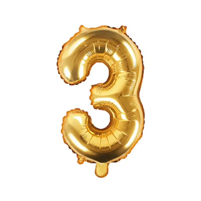 Giant Number Balloon Gold