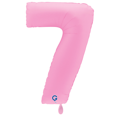 Giant Number Balloon Soft Matte Sakura Pink