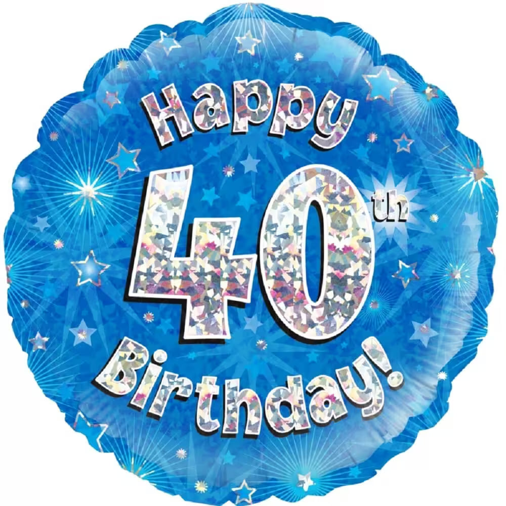 Happy Birthday Blau Holographic