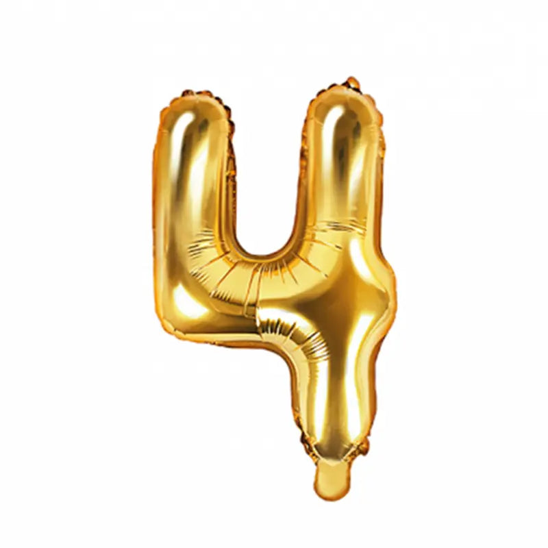 Giant Number Balloon Gold