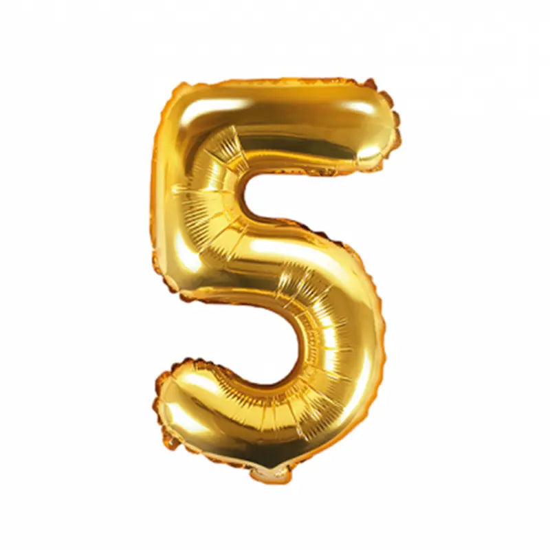 Giant Number Balloon Gold