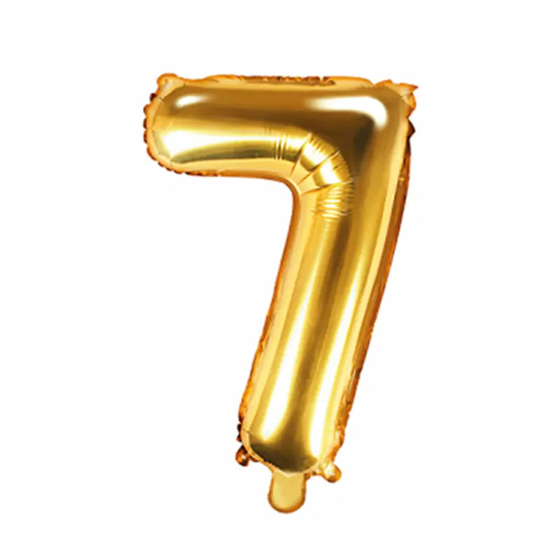 Giant Number Balloon Gold