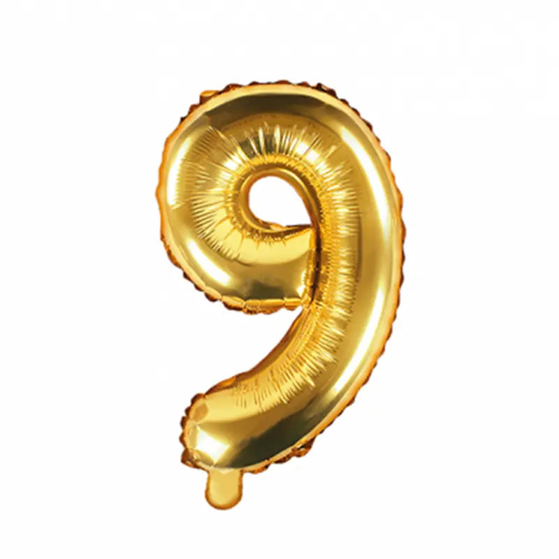 Giant Number Balloon Gold