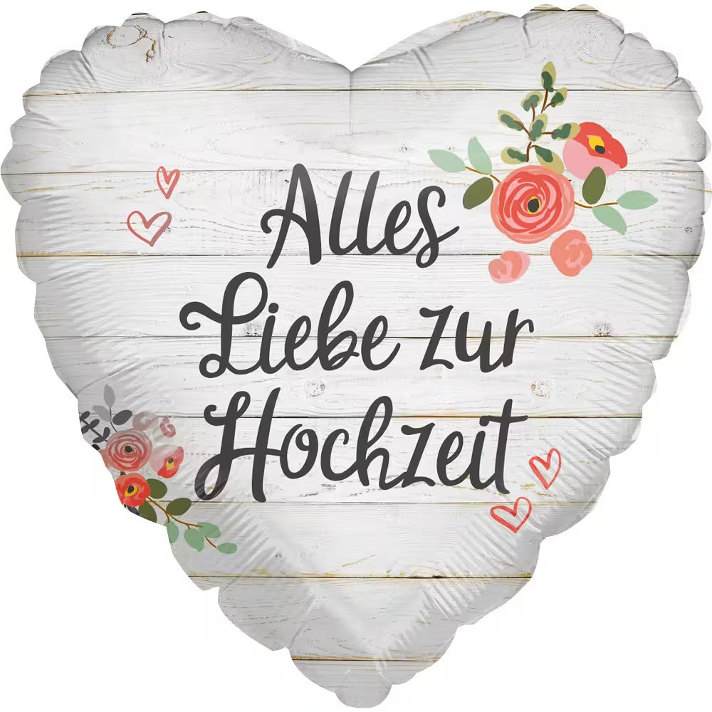 Herz Alles Liebe zur Hochzeit