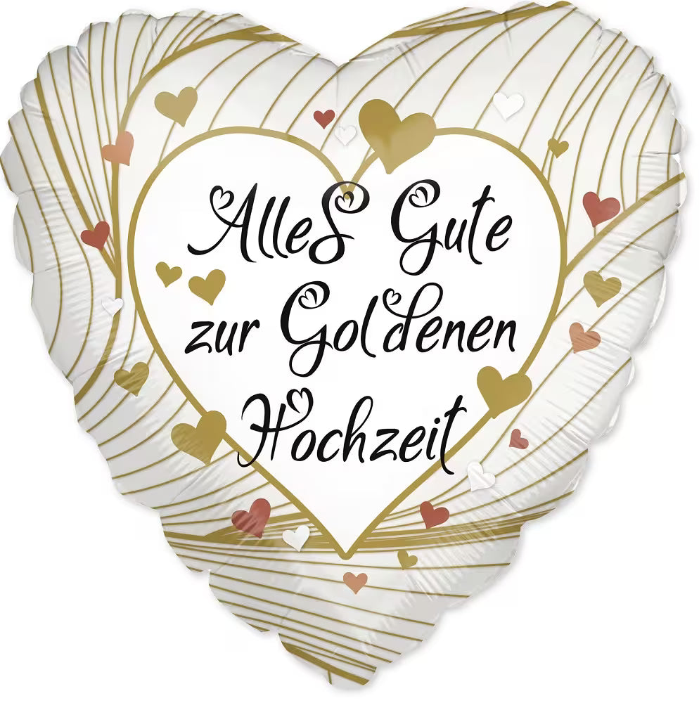 Herz Alles Gute zur Goldenen Hochzeit