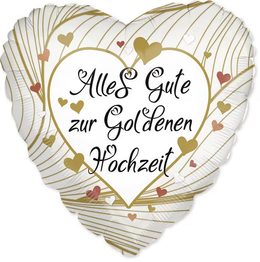 Herz Alles Gute zur Goldenen Hochzeit