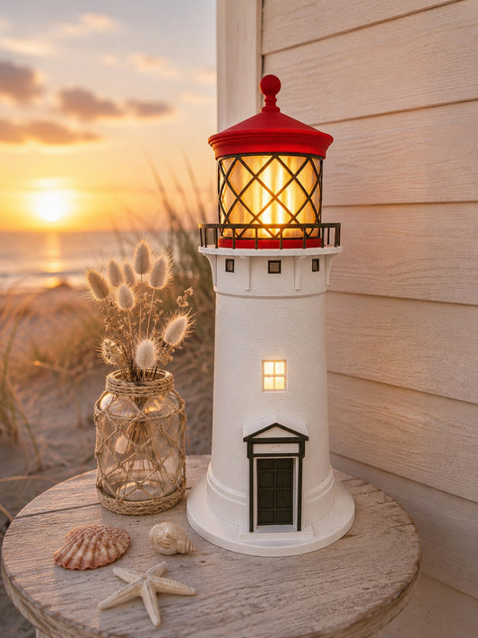 3D Leuchtturm mit LED Lampe