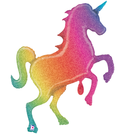 XXL - Glitter Rainbow Unicorn